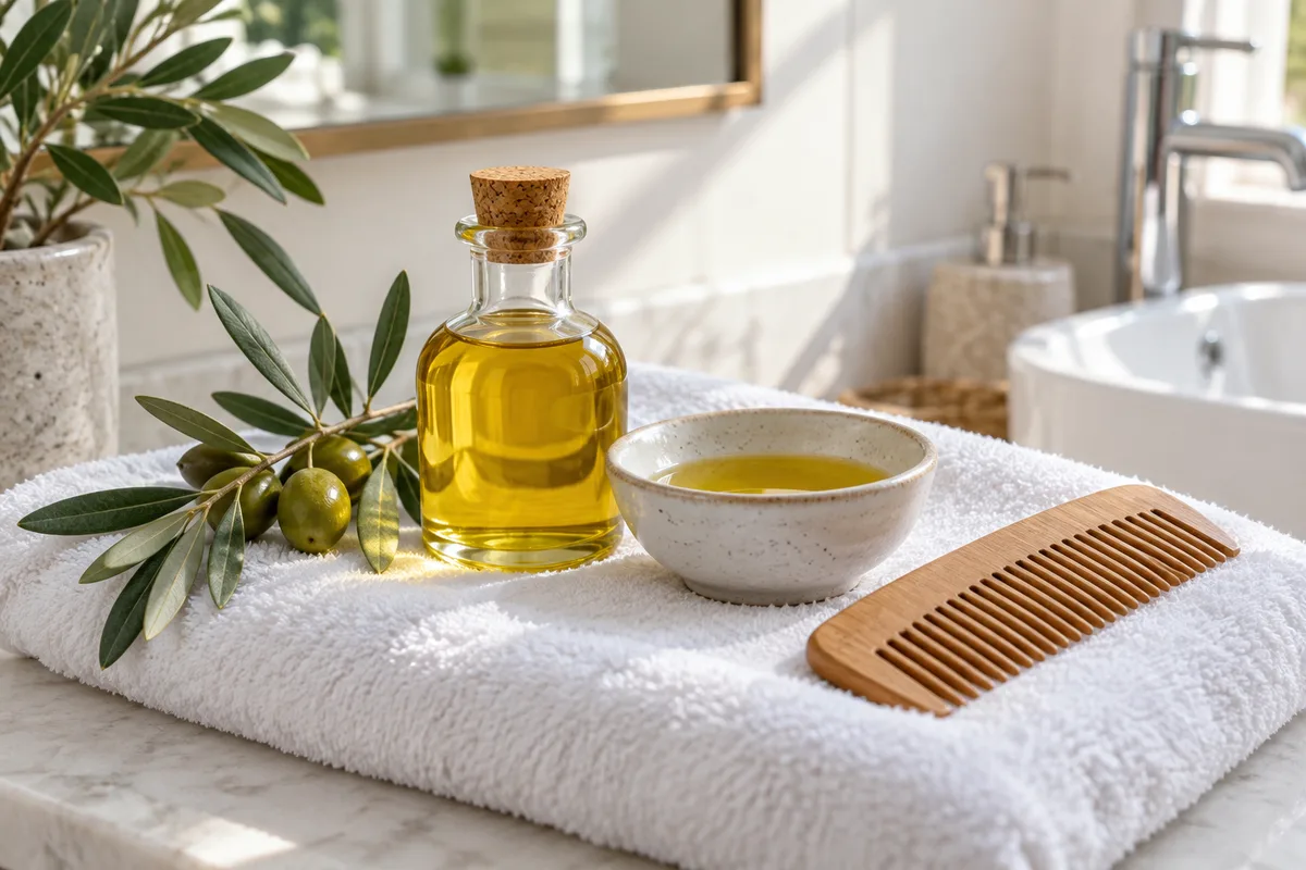 Huile d'olive pour les cheveux : usages et limites